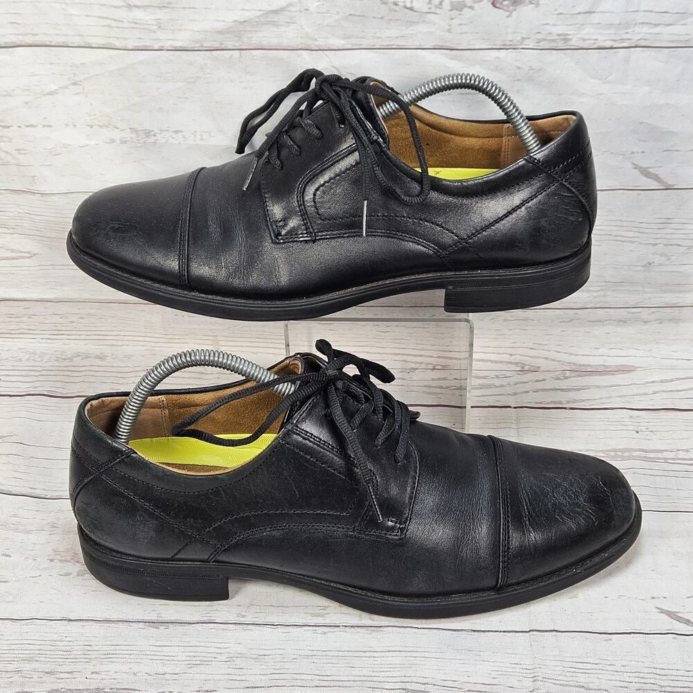 Florsheim Cap Toe Oxford Dress Shoes 10 D Black Leather